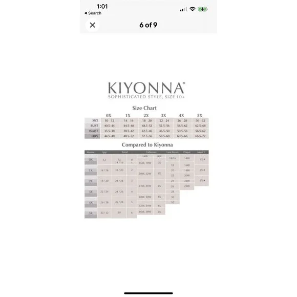 Kiyonna Top 0X =10 12 Bellini Blue Star Night Glitter Slimming Versatile $68 - Picture 12 of 16